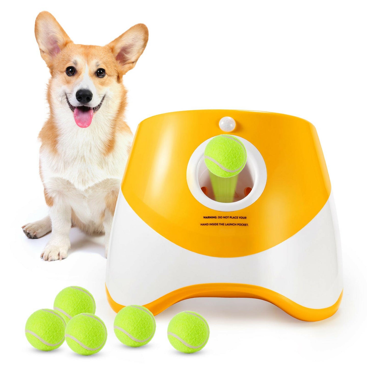 Automatic Outdoor Pet Ball Launcher - Dog Training Toys - Fetch Training and Exercise.