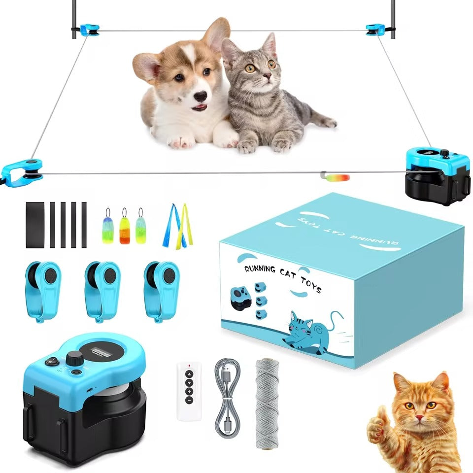 Interactive Cat Running Toy with Adjustable Speed