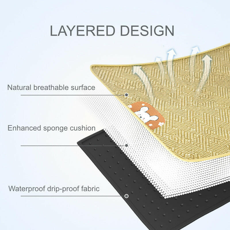 Pawfey Cooling Outdoor Pet Bed – Breathable Non-Slip Design.