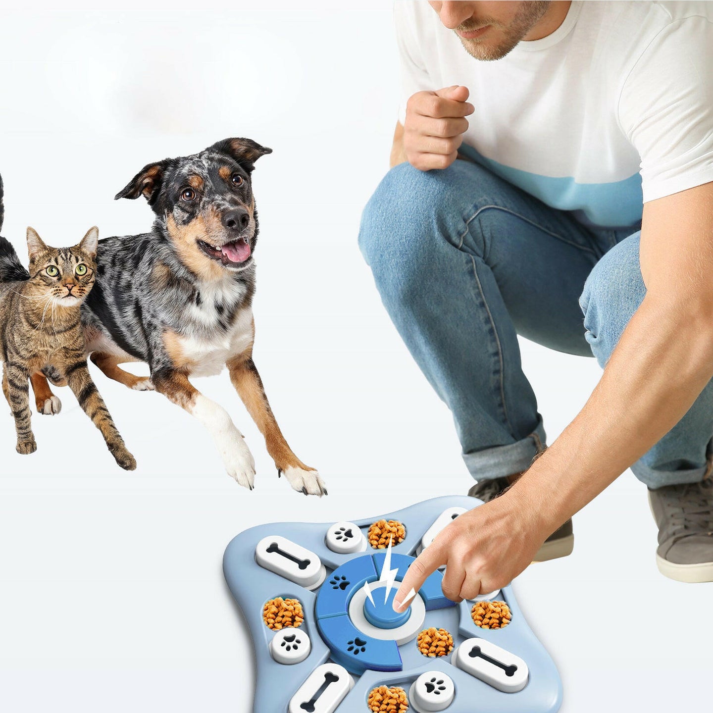 Interactive Dog Puzzle Toy for Mental Stimulation and Slow Feeding.