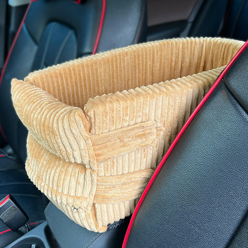 Plush Corduroy Dog Car Seat.