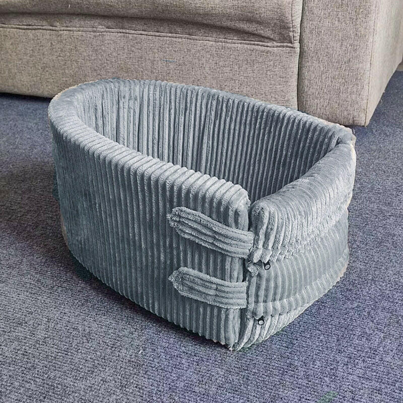 Plush Corduroy Dog Car Seat.