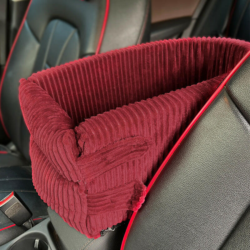 Plush Corduroy Dog Car Seat.