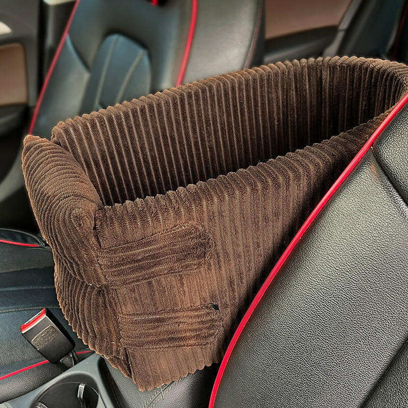 Plush Corduroy Dog Car Seat.