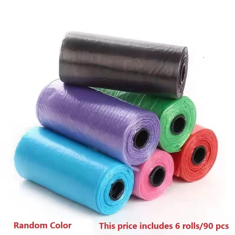 Dog Poop Scooper with Built-In Bag Dispenser+Free 6 Rolls