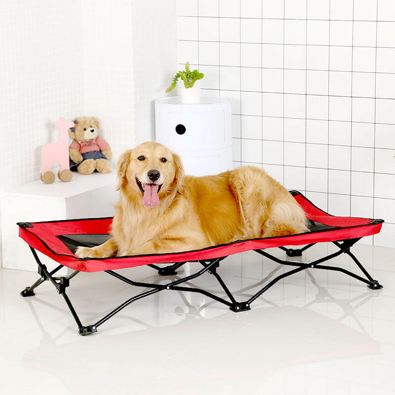 Premium Elevated Mesh Outdoor Puppy Bed.