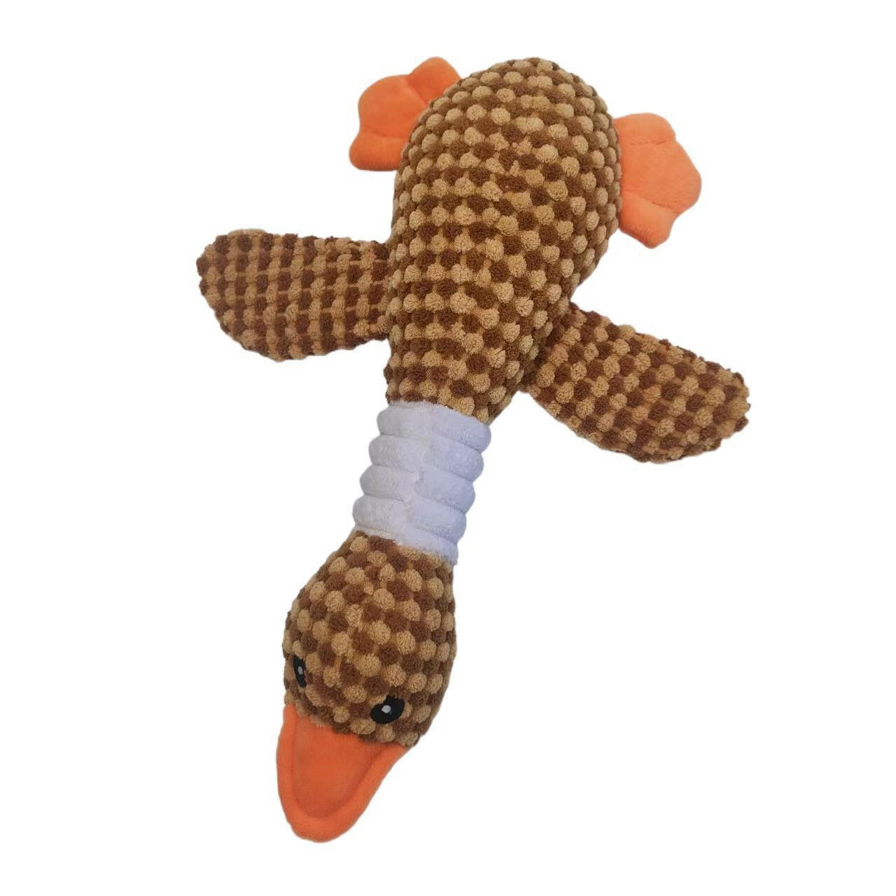 Durable Plush Squeaky Duck Dog Toy.