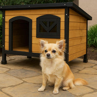 Premium Timber Dog Kennel with Weatherproof Roof