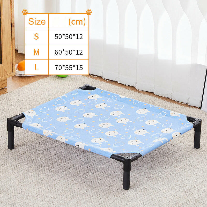 Elevated Outdoor Dog Bed - Comfortable, Durable, and Weather-Resistant.