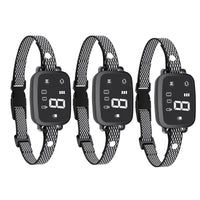 Triple Pack Waterproof Rechargeable Dog Bark Training Collar