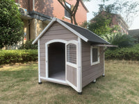 Luxury Timber Dog House with Weatherproof Roof