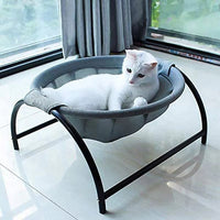 Elevated Outdoor Indoor Cat Hammock - Breathable Mesh Design