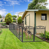 8-Panel DIY Heavy Duty Dog Playpen with Waterproof Pad