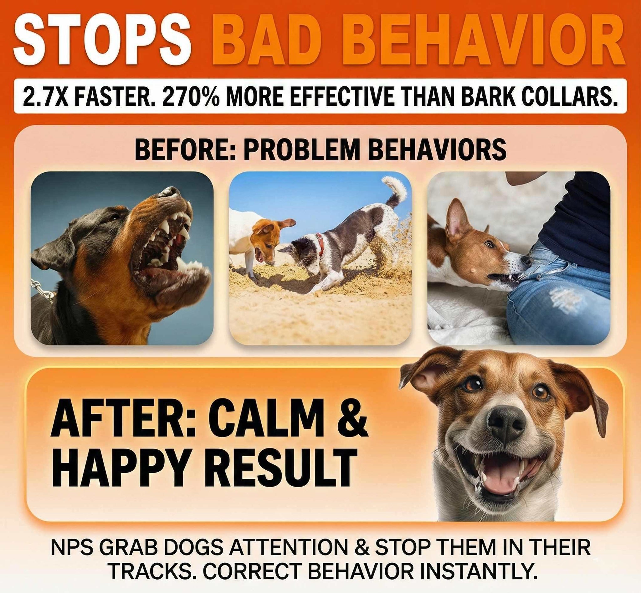 Dog Ultrasonic Training Device – 3-in-1 Bark Control & Pet Deterrent