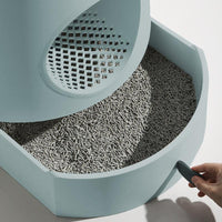 Castle 2-in-1 Cat Litter Box with Free Scratch Mat