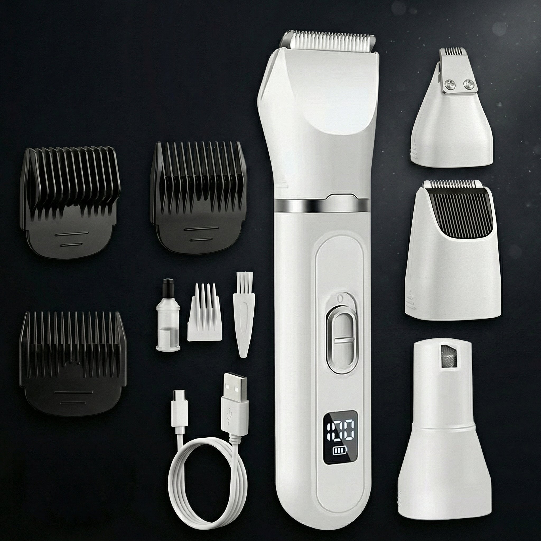 Dog Grooming Kit with LCD Display