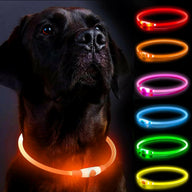 LED Dog Collar, Light Up Dog Collars, Rechargeable Dog Lights for Night Walking.