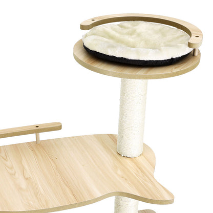 Premium Multi-Level Cat Tree with Sisal Posts and Cozy Hideaway