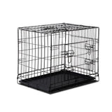 Heavy Duty 3-Door Foldable Steel Pet Crate Kennel