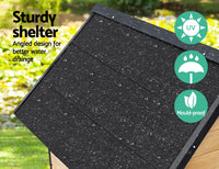 Pawfey Outdoor Wooden Dog Kennel with Weatherproof Asphalt Roof