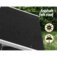 Pawfey Dog Kennel with Covered Veranda