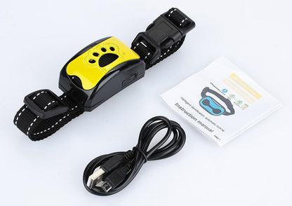 Pawfey Rechargeable Anti Bark Collar - Dual Ultrasonic and Shock Modes