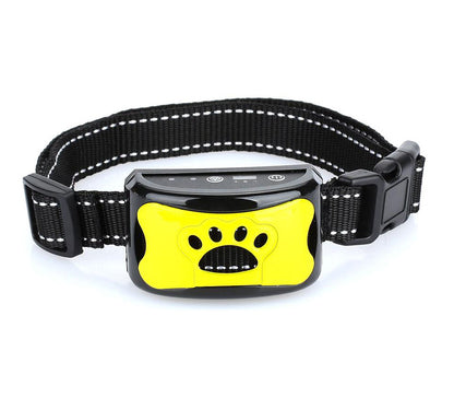 Pawfey Rechargeable Anti Bark Collar - Dual Ultrasonic and Shock Modes