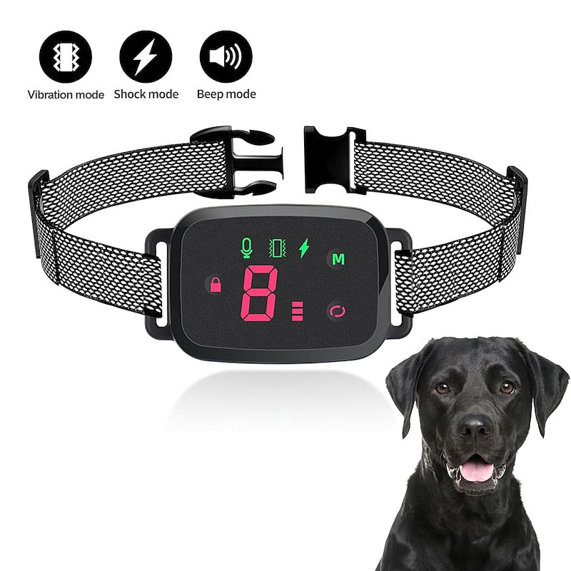 Anti-Bark Training Collar with Digital Display