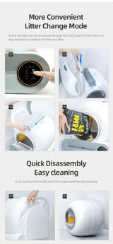 Automatic Cat Litter Box Self Cleaning with Odour Control and App