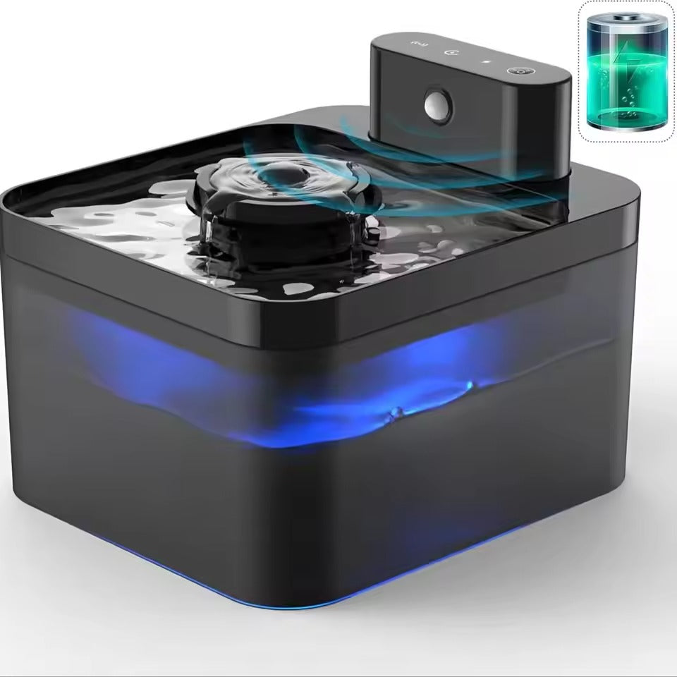 Smart Motion Sensor Pet Water Fountain with 4-Stage Filter