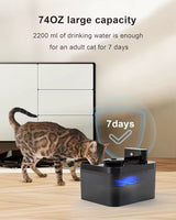 Smart Motion Sensor Pet Water Fountain with 4-Stage Filter