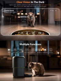 Automatic 4L Dog Cat Feeder with WiFi and Camera