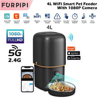 Automatic 4L Dog Cat Feeder with WiFi and Camera