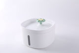 Pet Water Fountain with LED Indicator and Flower Design