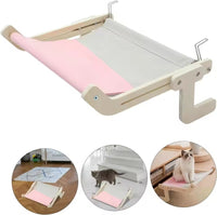 Adjustable Wooden Cat Hammock – Space-Saving Bed for Windowsills and Chairs