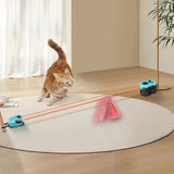 Interactive Cat Running Toy with Adjustable Speed