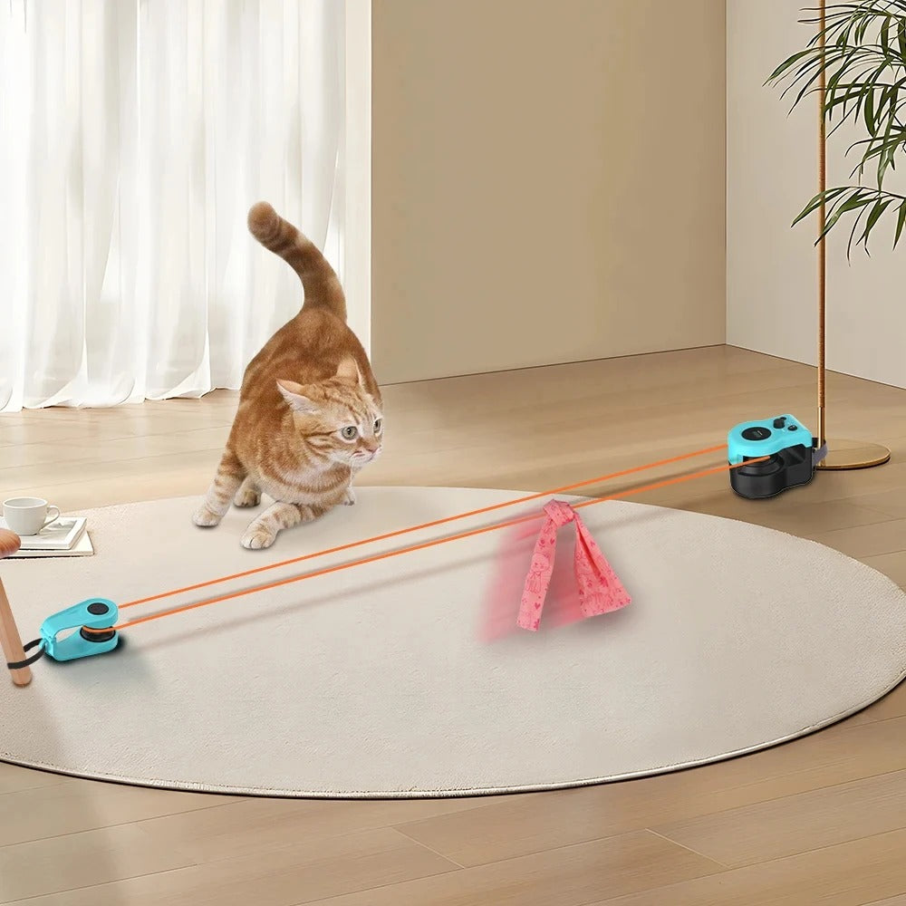 Interactive Cat Running Toy with Adjustable Speed
