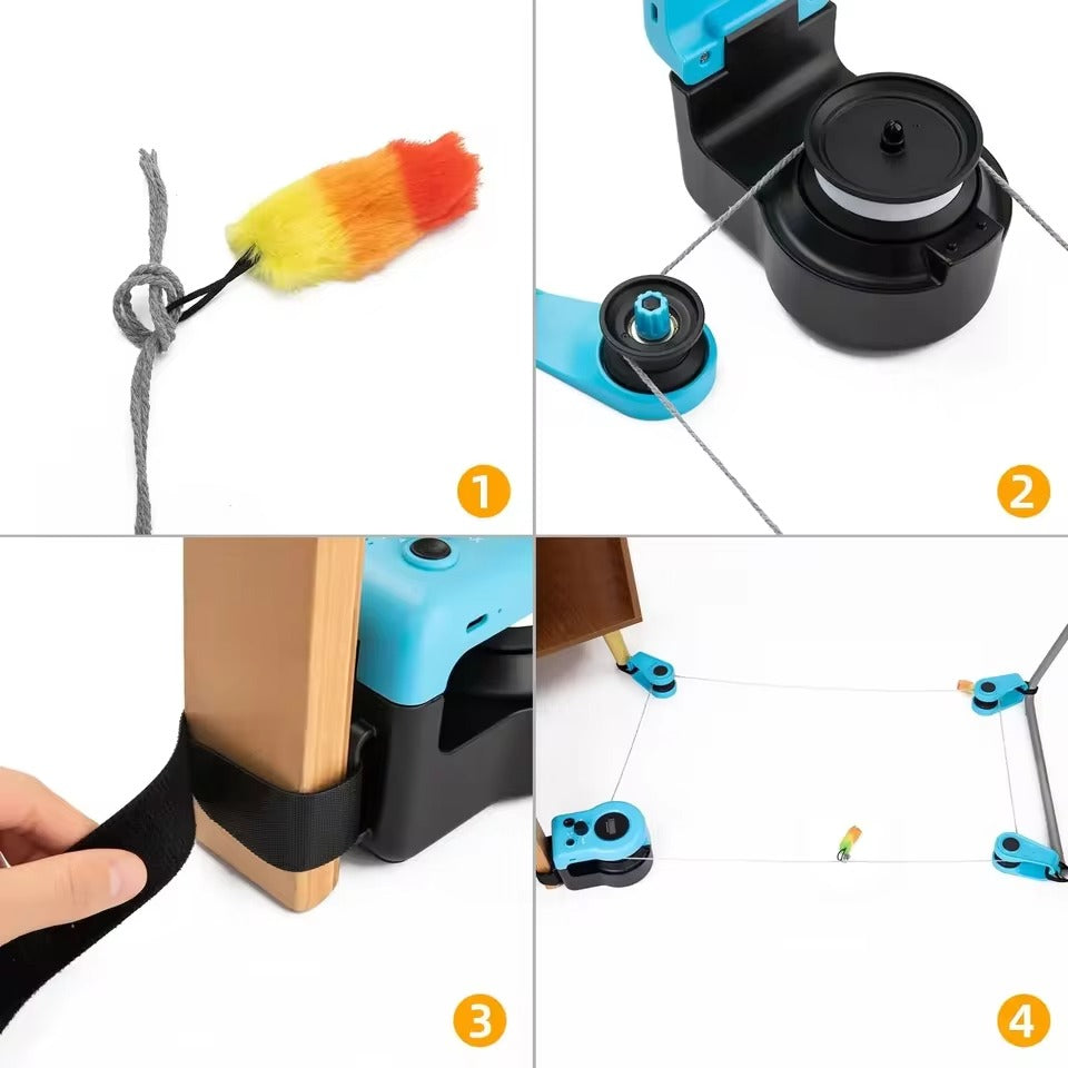 Interactive Cat Running Toy with Adjustable Speed