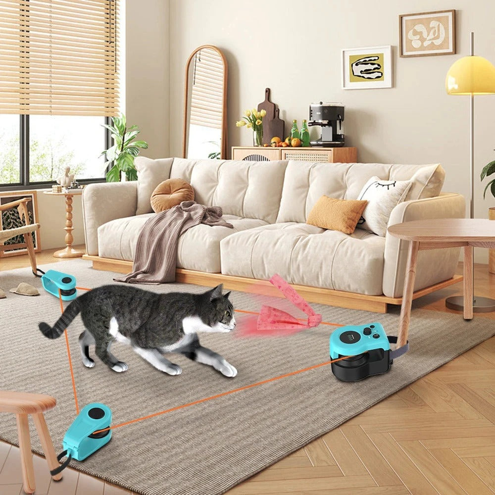 Interactive Cat Running Toy with Adjustable Speed