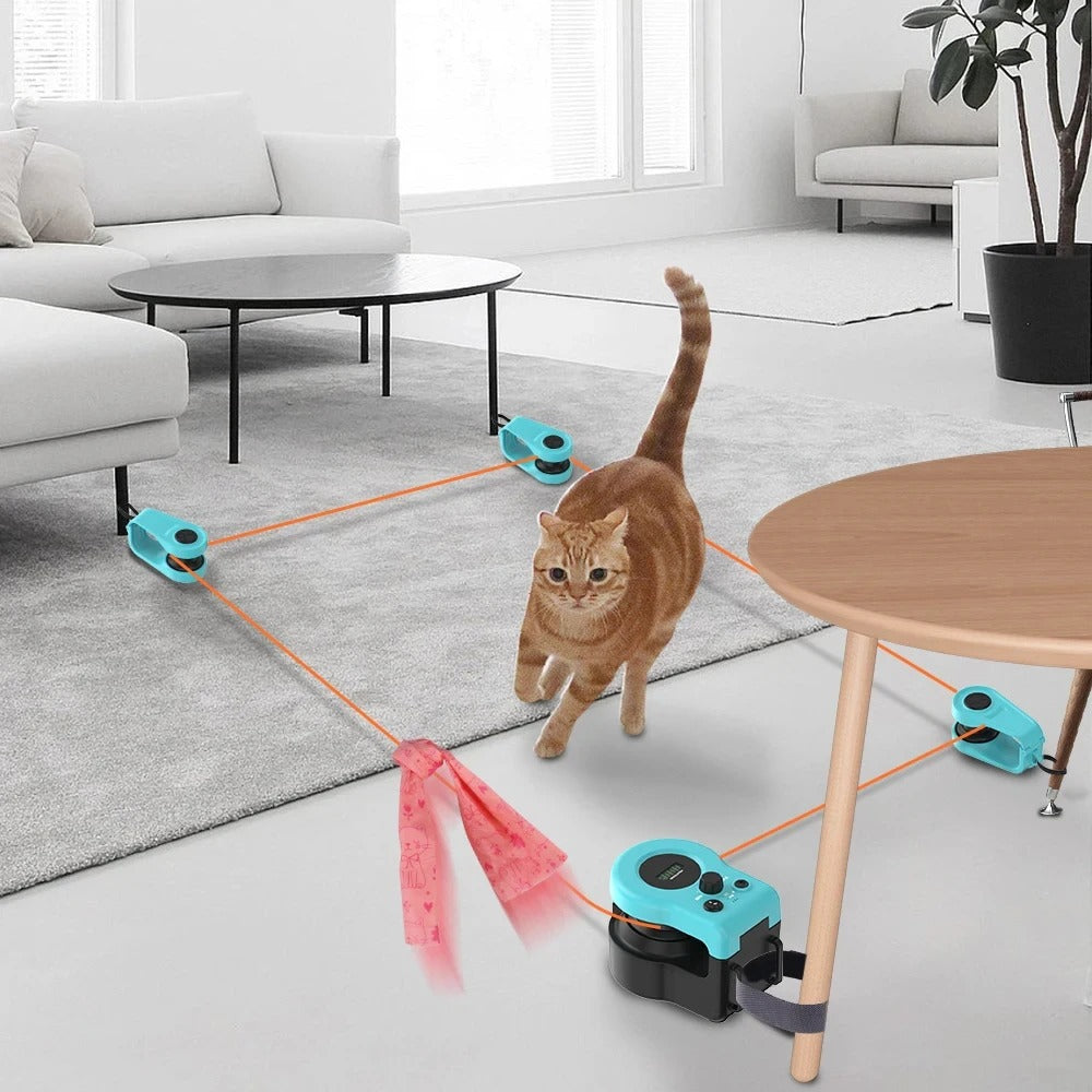 Interactive Cat Running Toy with Adjustable Speed
