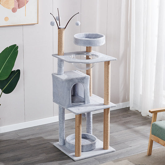 Pawfey Cat Tree with Scratching Posts and Lounging Areas