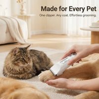 Premium Dog Hair Trimmer Quiet 3 Speed Ceramic Blade USB C Kit