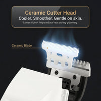 Premium Dog Hair Trimmer Quiet 3 Speed Ceramic Blade USB C Kit