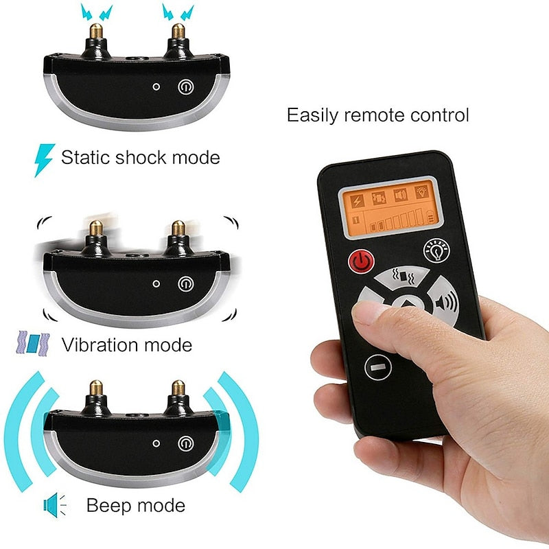 Advanced Remote Control Dog Training Collar - Waterproof &amp; Rechargeable