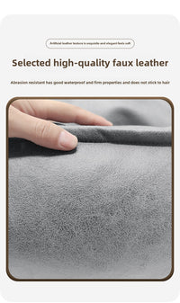 Luxury Waterproof Faux Leather Dog Bed