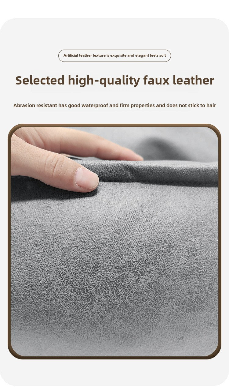Luxury Waterproof Faux Leather Dog Bed