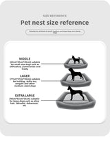 Luxury Waterproof Faux Leather Dog Bed