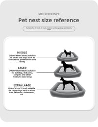 Luxury Waterproof Faux Leather Dog Bed
