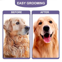 Deshedding Brush with Curved Blade for Cats and Dogs