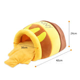 Honey Pot Cat Bed with Removable Plush Cushion